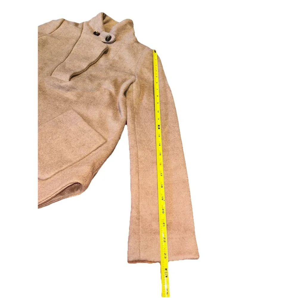 Tuckernuck Emerson Wool-Blend Collared Popover Jacket Camel Womens Size XXS‎